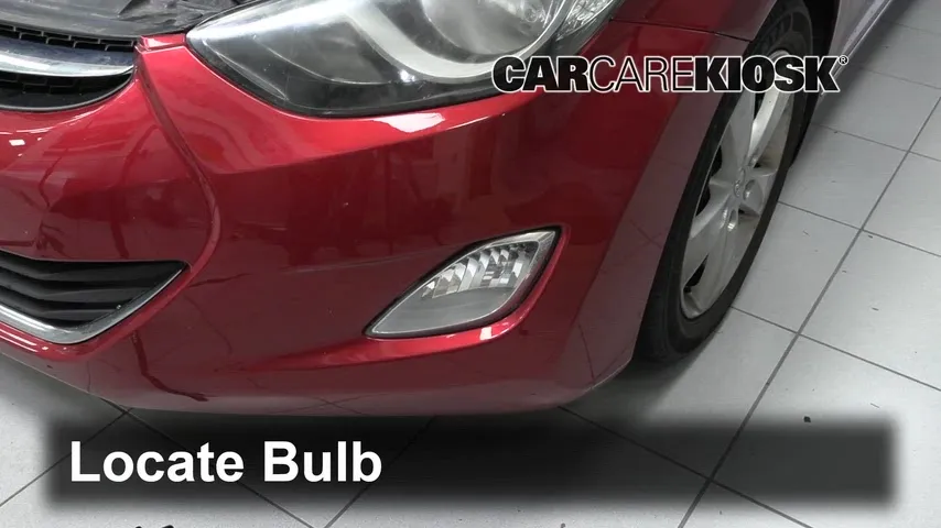 2013 Hyundai Elantra GLS 1.8L 4 Cyl. Sedan (4 Door) Lights Fog Light (replace bulb)